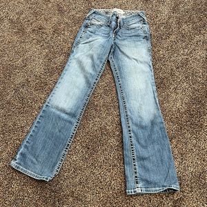 Ariat boot cut jeans. Size 27 short. Light wash.